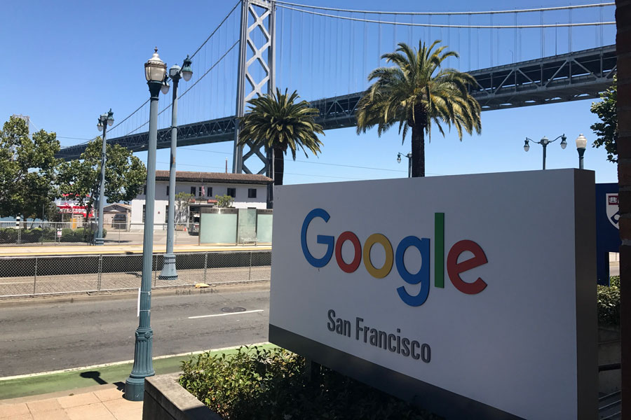 The Google corporate office in San Francisco's Southern Financial District.