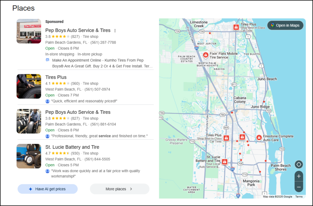 Mobile Tire Repair in Palm Beach Gardens
