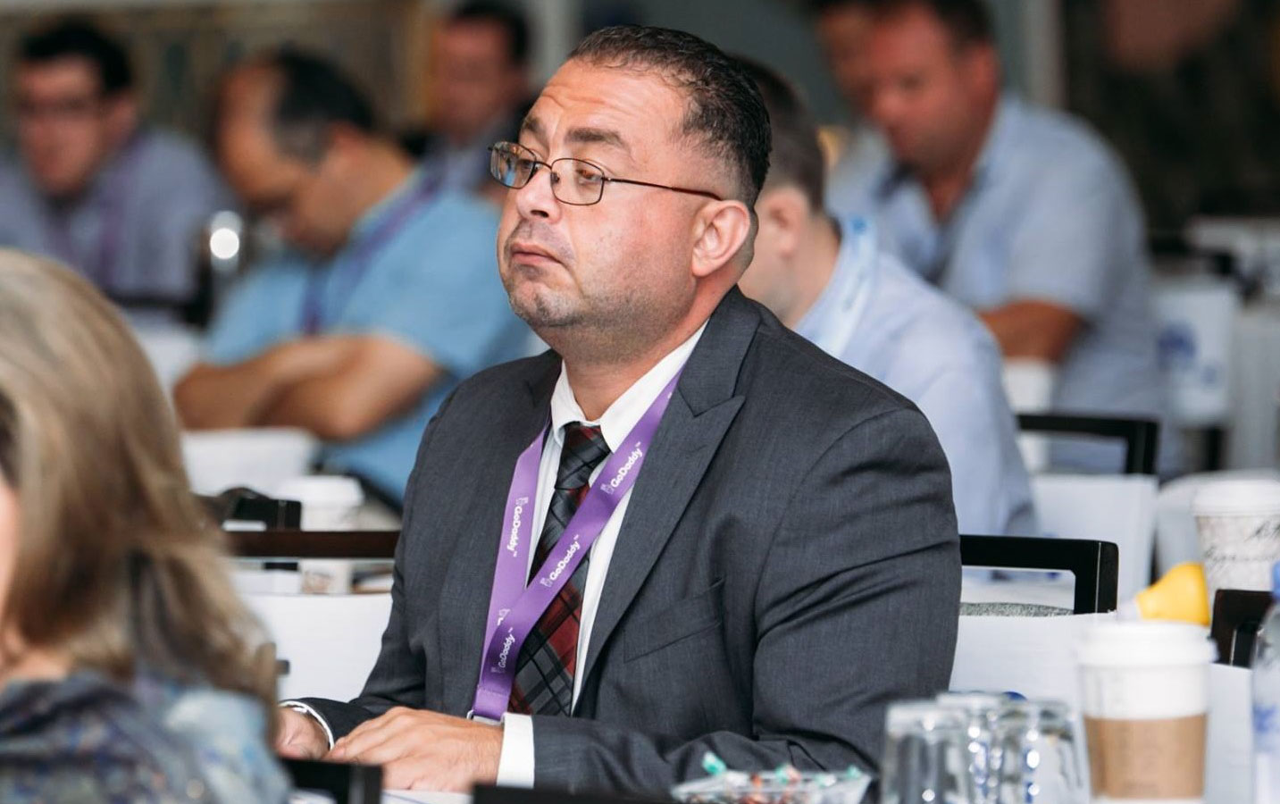 John Colascione attending an industry conference event.