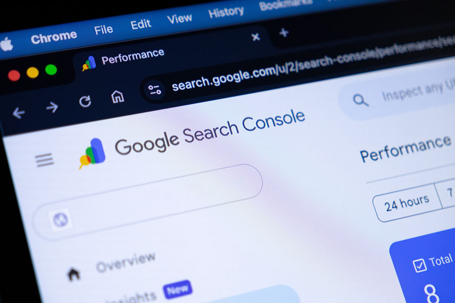 Poznan, Poland - September 11, 2025: Google Search Console provides in-depth analytics, empowering users to enhance online visibility and refine digital marketing efforts